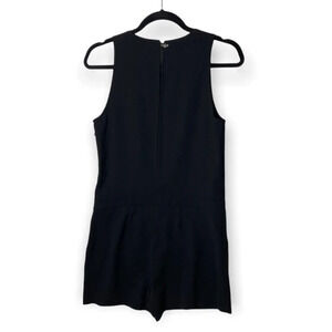 Babaton Black Sleeveless Shorts Romper  with Pockets